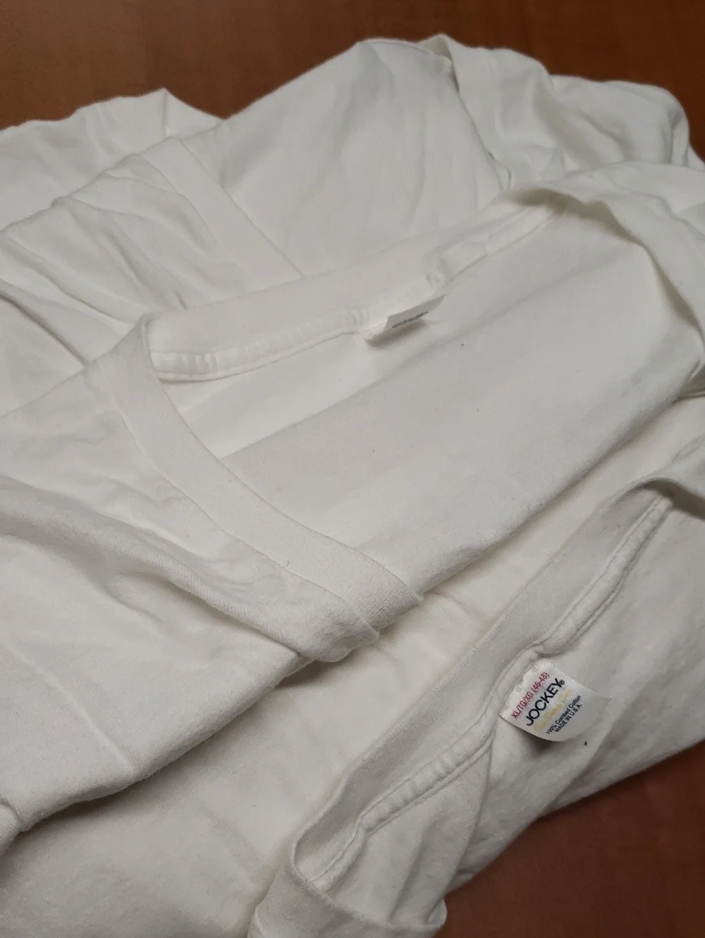 Jockey White Cotton Crew Undershirts - Pack Detail